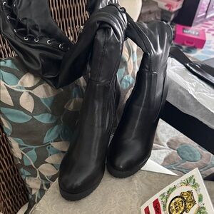 Sleek Black Over the Knee Boots